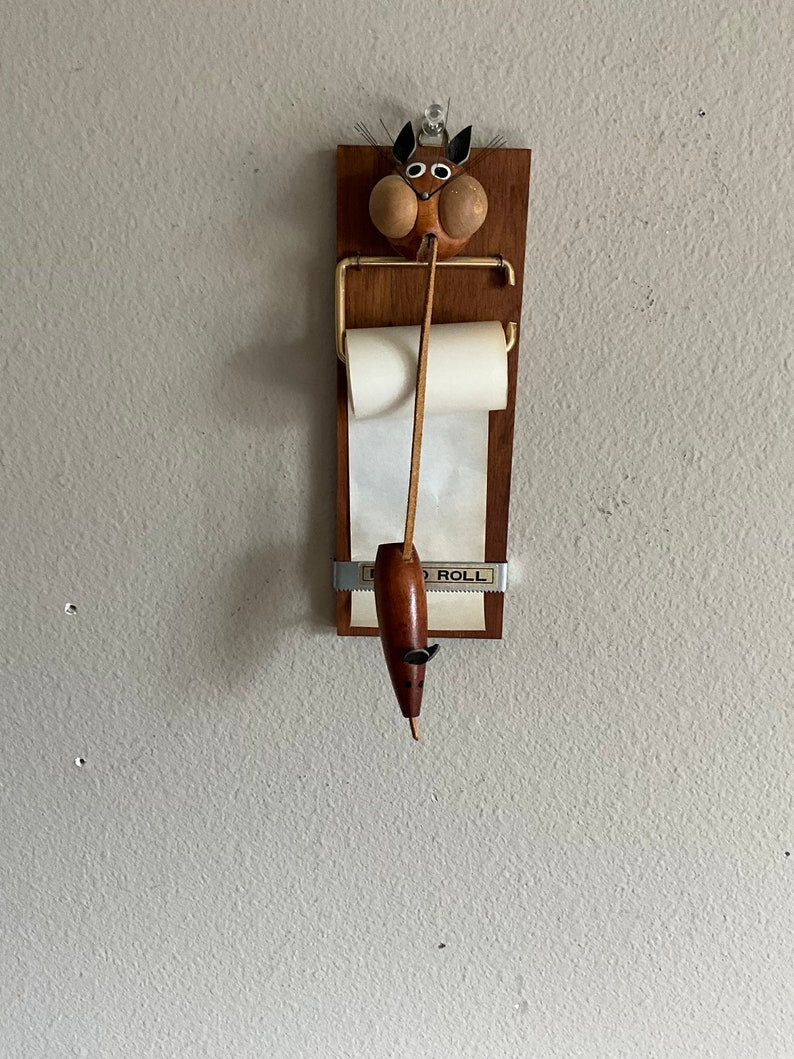 Retro Cat & Mouse Door Hanger Memo Pad